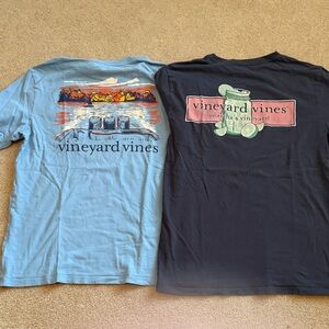 Bundle of Vineyard Vines Men’s Graphic Tees in Blue and Navy